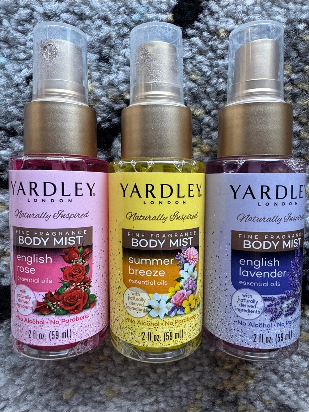 Yardley London Fine Fragrance Body Mist Set (3 Bottle Set) NEW 🏷️
